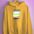 Agender Pride Flag Ripped Reveal Hoodie - Mustard